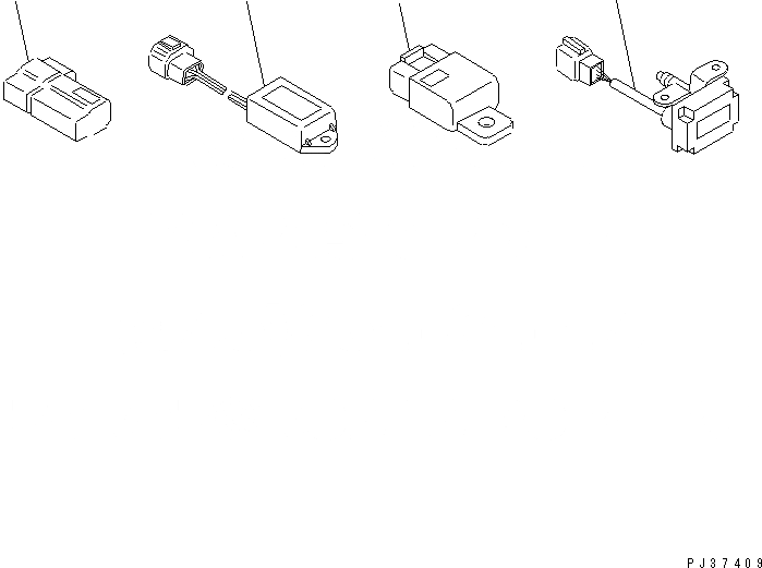 Схема запчастей Komatsu S3D84-2J - DIODE¤ ТАЙМЕР И БЕЗОПАСН. РЕЛЕ ЭЛЕКТРИКА