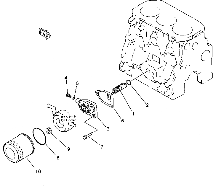Схема запчастей Komatsu S3D84-2BA - МАСЛ. ФИЛЬТР СИСТЕМА СМАЗКИ МАСЛ. СИСТЕМА