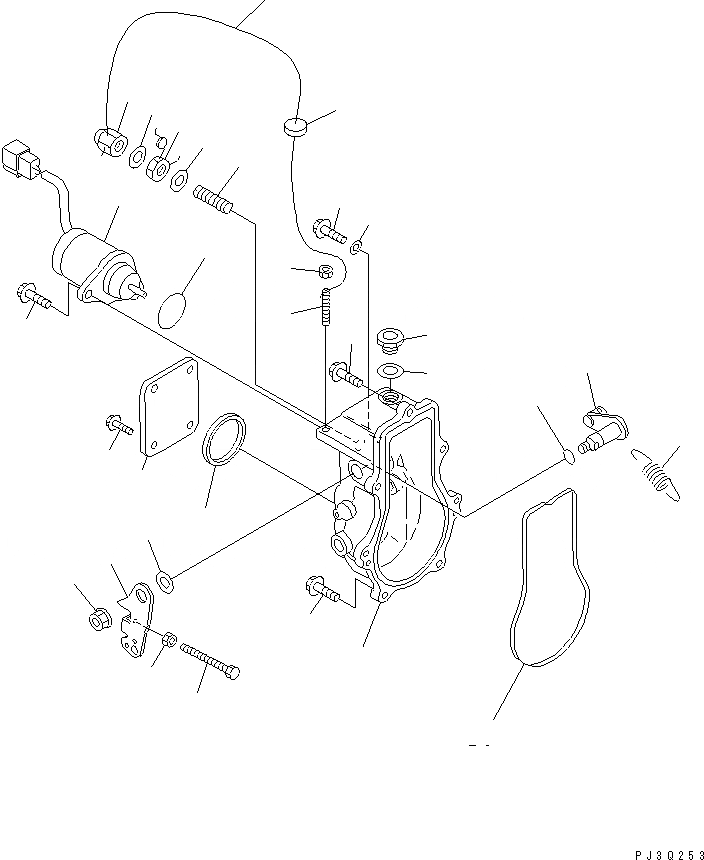 Схема запчастей Komatsu S3D84E-3B - ТОПЛ. НАСОС (РЕГУЛЯТОР) (/) (ВНУТР. ЧАСТИ) (EPA СПЕЦ-Я.)(№87-) ДВИГАТЕЛЬ