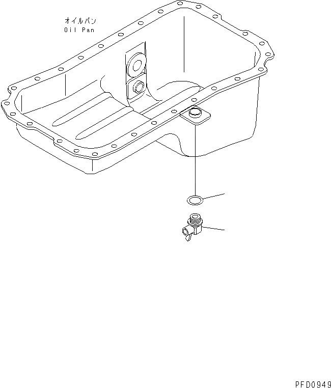 Схема запчастей Komatsu S4D102E-1G - ДРЕНАЖ КЛАПАН(№78-) ДВИГАТЕЛЬ