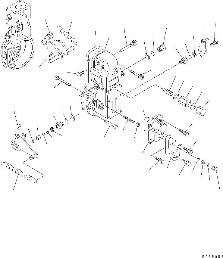 Схема запчастей Komatsu S4D102E-1G - ТОПЛ. НАСОС (РЕГУЛЯТОР) (/) (ВНУТР. ЧАСТИ)(№78-) ДВИГАТЕЛЬ