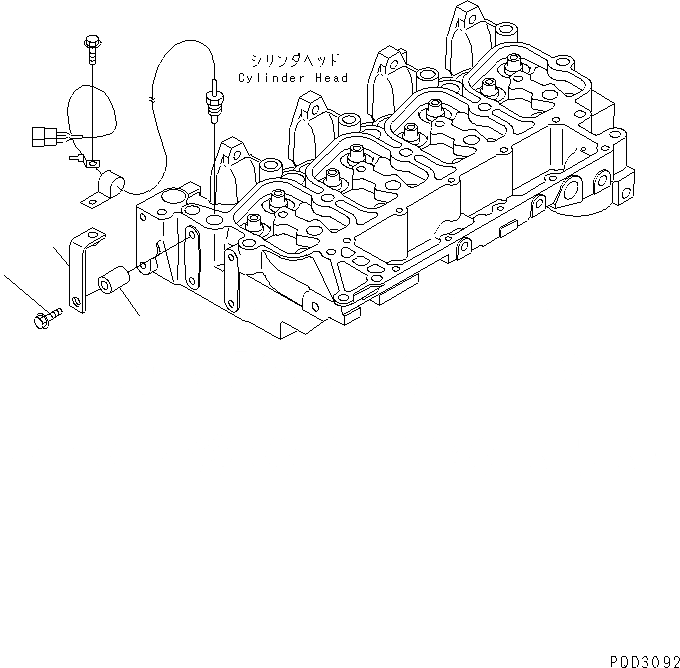 Схема запчастей Komatsu S4D102E-1G - ДАТЧИК ТЕМПЕРАТУРЫ ВОДЫ КОРПУС(№9-) ДВИГАТЕЛЬ