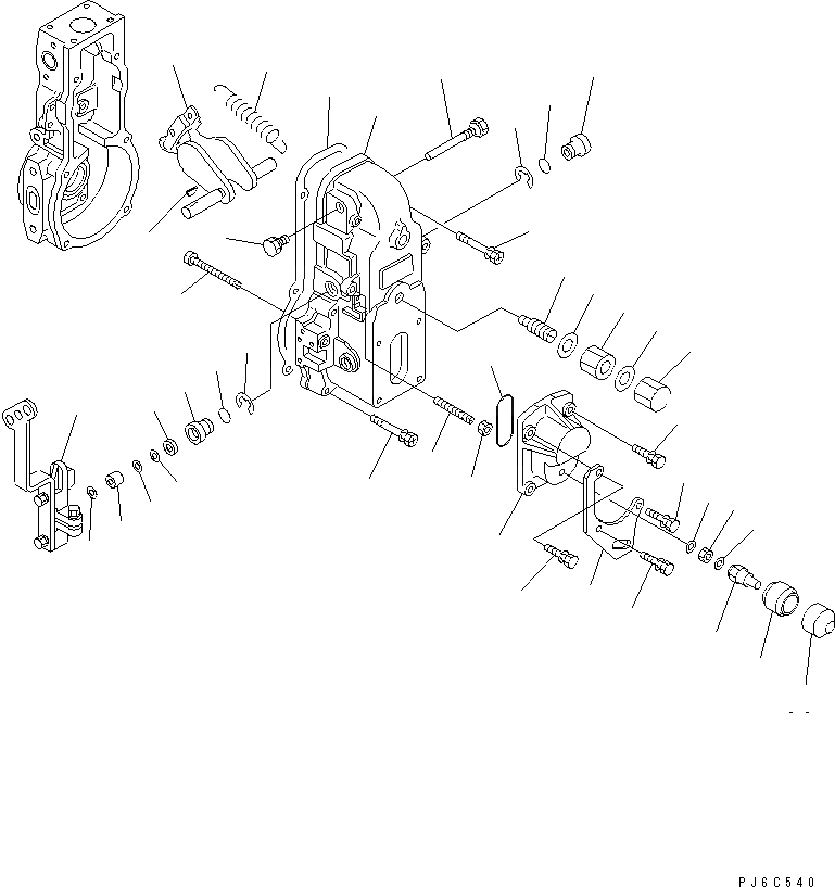 Схема запчастей Komatsu S4D102E-1D-2 - ТОПЛ. НАСОС (РЕГУЛЯТОР) (/) (ДЛЯ ОГРАНИЧЕНИЯ ПО ВЫБРОСУ ЕВРОП.) (ВНУТР. ЧАСТИ) ДВИГАТЕЛЬ