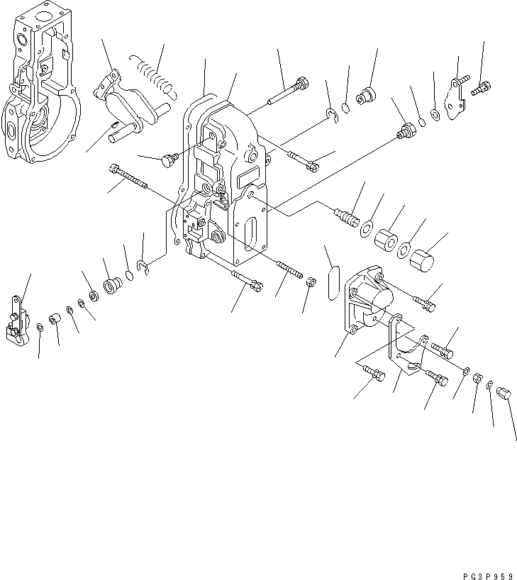 Схема запчастей Komatsu S4D102E-1K - ТОПЛ. НАСОС (РЕГУЛЯТОР) (/) (ВНУТР. ЧАСТИ)(№-) ДВИГАТЕЛЬ