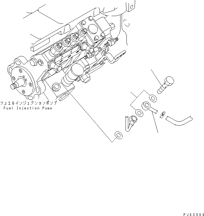Схема запчастей Komatsu S4D102E-1K - НАСОС ПОДКАЧКИ ТОПЛИВА(№8-) ДВИГАТЕЛЬ