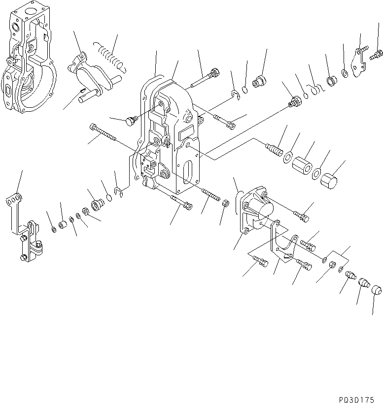 Схема запчастей Komatsu S4D102E-1E - ТОПЛ. НАСОС (РЕГУЛЯТОР) (/) (ДЛЯ ОГРАНИЧЕНИЯ ПО ВЫБРОСУ ЕВРОП.) (ВНУТР. ЧАСТИ)(№998-) ДВИГАТЕЛЬ
