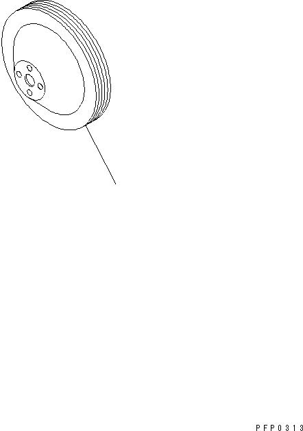 Схема запчастей Komatsu S4D102E-1AA - АКСЕССУАРЫ ШКИВА (КОНДИЦ. ВОЗДУХА ШКИВ)(№7-) ДВИГАТЕЛЬ