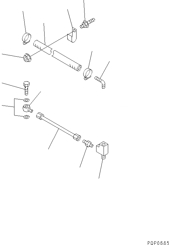 Схема запчастей Komatsu S4D102E-1AA - BOOST ВОЗД. ЧАСТИ(№7-) ДВИГАТЕЛЬ