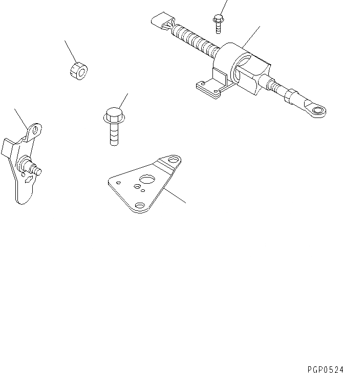 Схема запчастей Komatsu S4D102E-1AA - ОТСЕКАЮЩ. КЛАПАН(№7-) ДВИГАТЕЛЬ