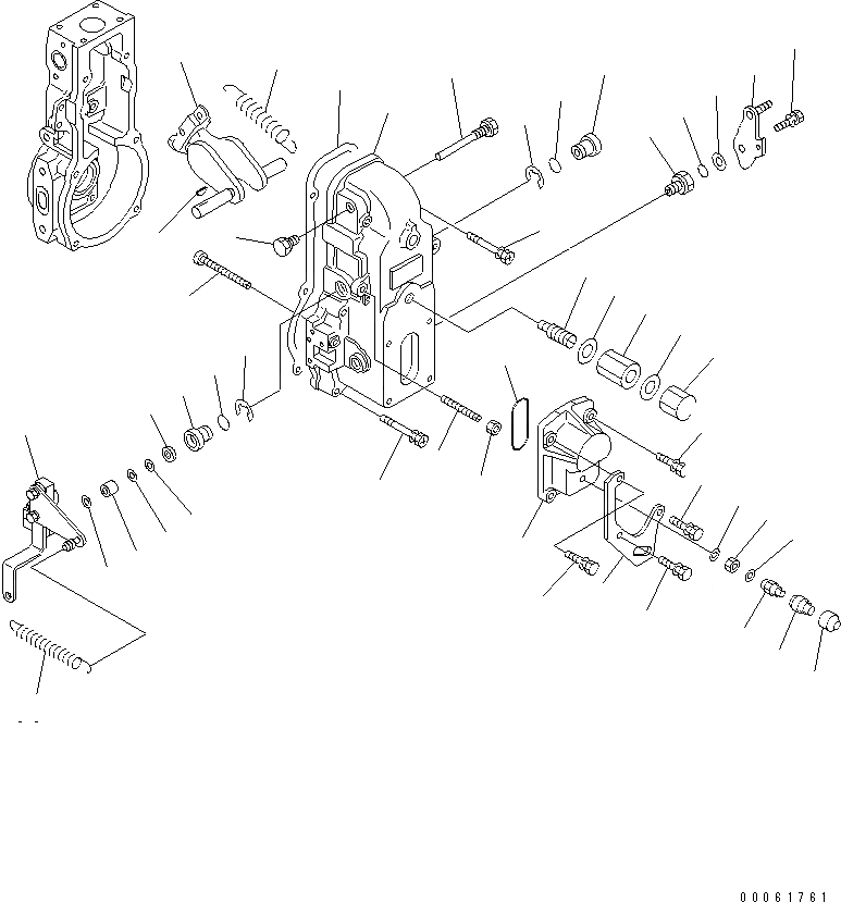 Схема запчастей Komatsu S4D102E-1N-2D - ТОПЛ. НАСОС (РЕГУЛЯТОР) (/) (ВНУТР. ЧАСТИ)(№8-) ДВИГАТЕЛЬ