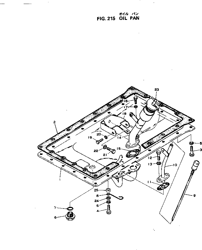 Схема запчастей Komatsu S4D105-2H - МАСЛЯНЫЙ ПОДДОН БЛОК ЦИЛИНДРОВ