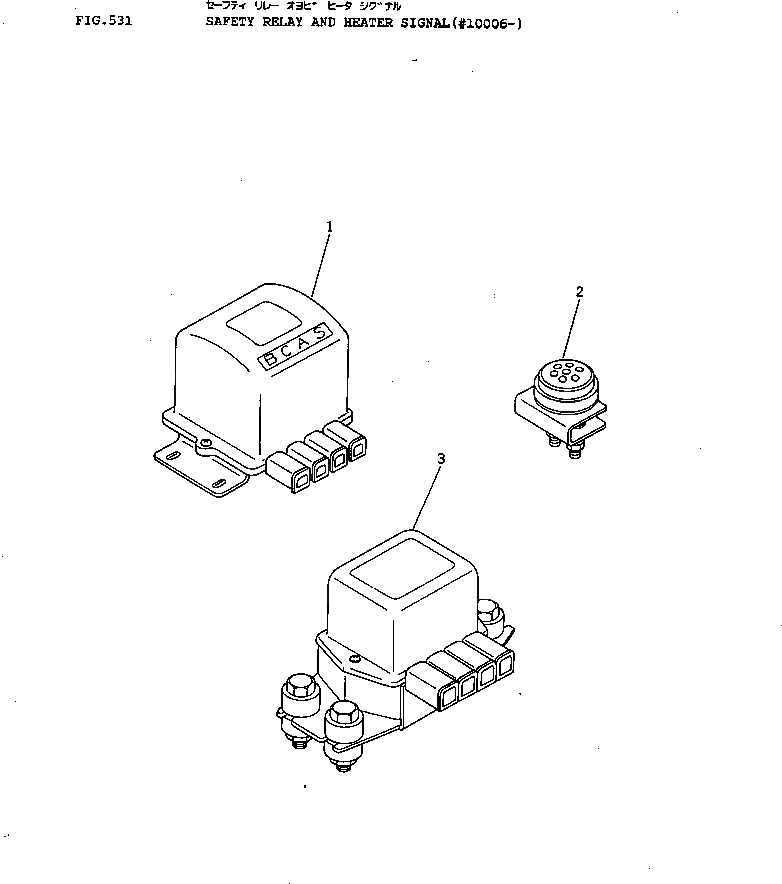 Схема запчастей Komatsu S4D130-1A - БЕЗОПАСН. РЕЛЕ И СИГНАЛ ОБОГРЕВ-ЛЯ(№-) ОХЛАЖД-Е И ЭЛЕКТРИКАS