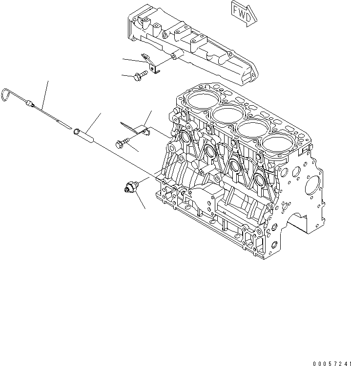 Схема запчастей Komatsu S4D84E-5P-BA - БЛОК ЦИЛИНДРОВ АКСЕССУАРЫ ДВИГАТЕЛЬ
