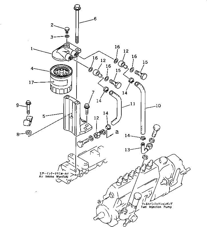 Схема запчастей Komatsu S4D95L-1E - - -