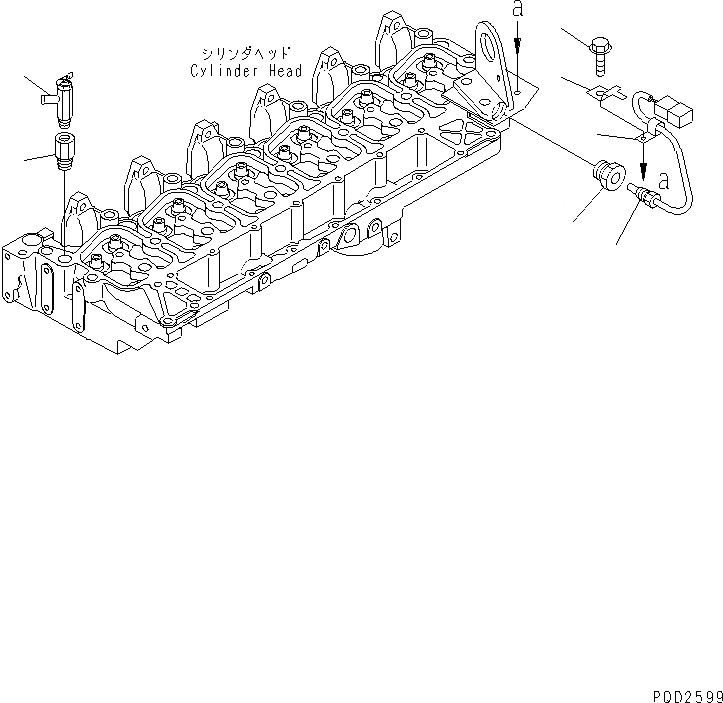 Схема запчастей Komatsu S6D102E-1F - ДАТЧИК ТЕМПЕРАТУРЫ ВОДЫ(№8-88) ДВИГАТЕЛЬ