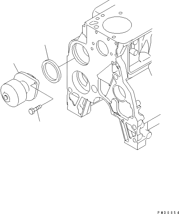 Схема запчастей Komatsu S6D102E-1C-CA - ВОДЯНАЯ ПОМПА ДВИГАТЕЛЬ