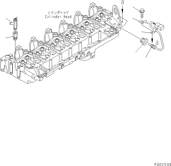 Схема запчастей Komatsu S6D102E-1F - ДАТЧИК ТЕМПЕРАТУРЫ ВОДЫ(№8-88) ДВИГАТЕЛЬ