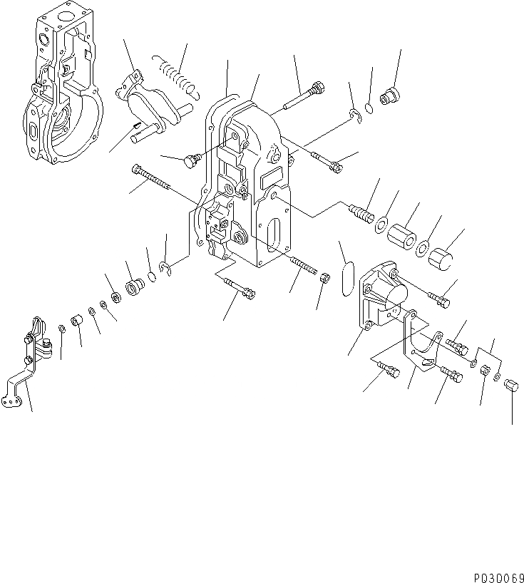 Схема запчастей Komatsu S6D102E-1C-TA - ТОПЛ. НАСОС (РЕГУЛЯТОР) (/) (A-СПЕЦ-Я.) (ВНУТР. ЧАСТИ) ДВИГАТЕЛЬ