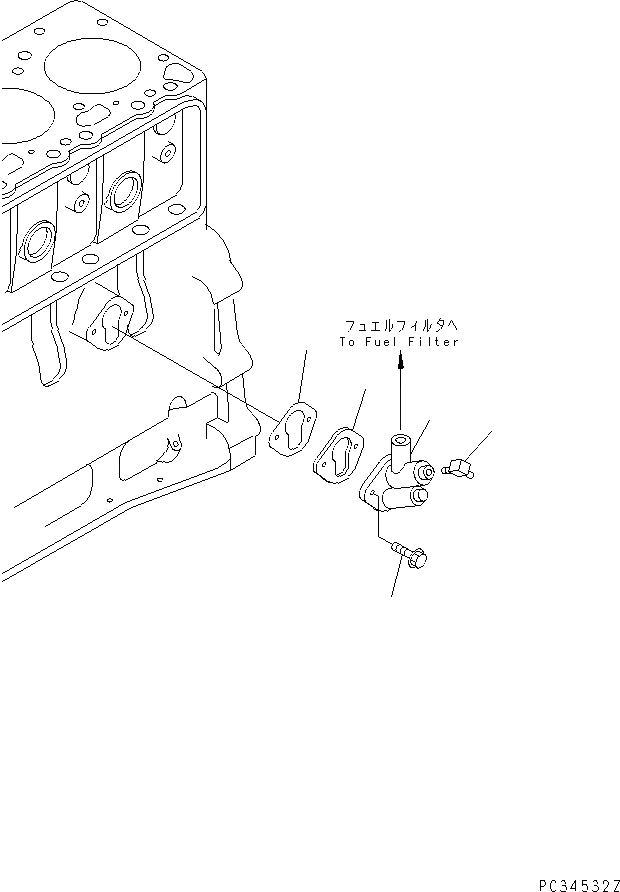 Схема запчастей Komatsu S6D102E-1-Z - ТОПЛИВН. ПЕРЕДАЧА НАСОС ДВИГАТЕЛЬ