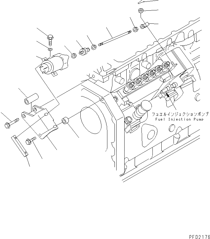 Схема запчастей Komatsu S6D102E-1Q - СОЛЕНОИД ОСТАНОВКИ(№77-8) ДВИГАТЕЛЬ