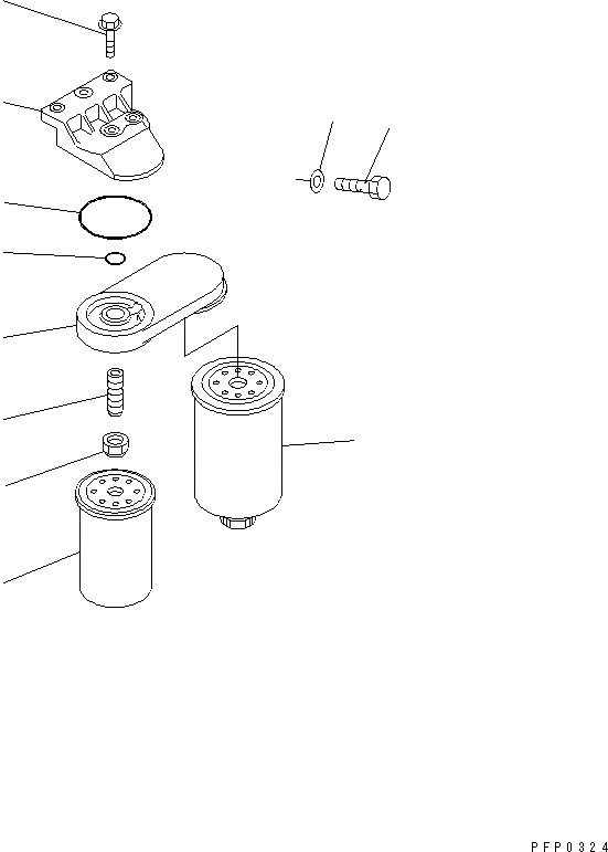 Схема запчастей Komatsu S6D102E-1AA - ТОПЛИВН. ФИЛЬТР. ДВИГАТЕЛЬ