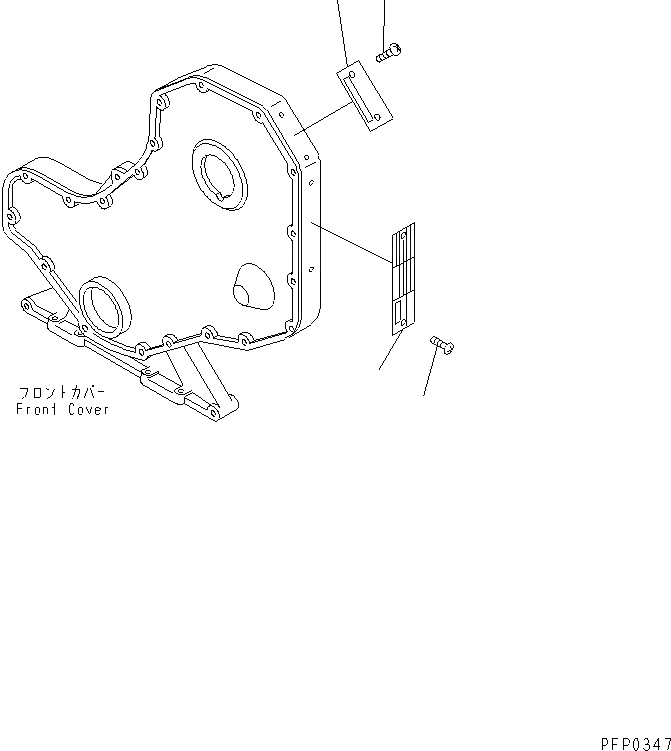Схема запчастей Komatsu S6D102E-1AA - ТАБЛИЧКИ ДВИГАТЕЛЬ