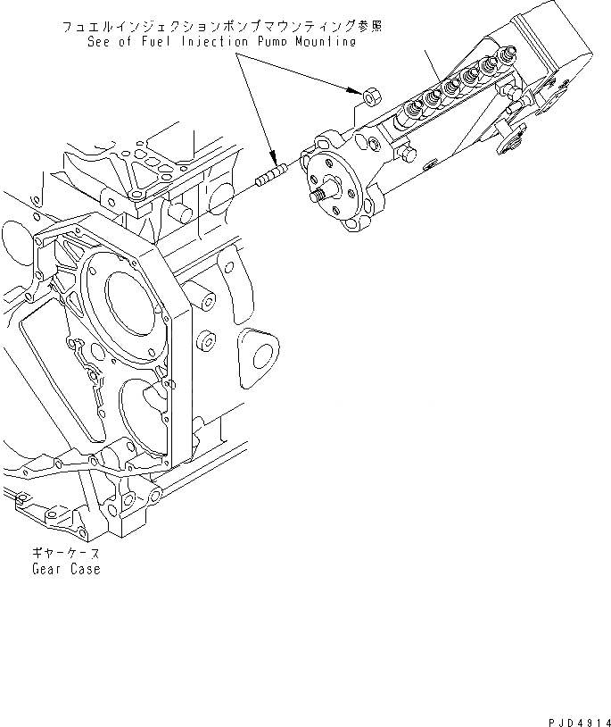 Схема запчастей Komatsu S6D102E-1BB - ТОПЛ. НАСОС И МАСЛОПРОВОДЯЩАЯ ЛИНИЯ(№98-) ДВИГАТЕЛЬ