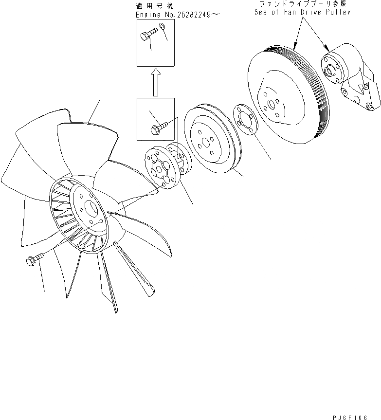 Схема запчастей Komatsu S6D102E-1BB-6C - ВЕНТИЛЯТОР ОХЛАЖДЕНИЯ(№77-) ДВИГАТЕЛЬ