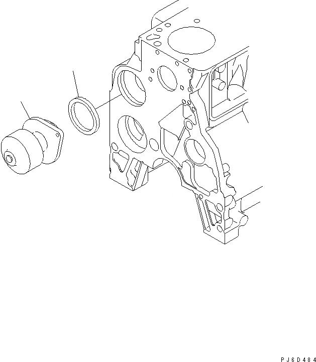 Схема запчастей Komatsu S6D102E-2MM-A - ВОДЯНАЯ ПОМПА ДВИГАТЕЛЬ