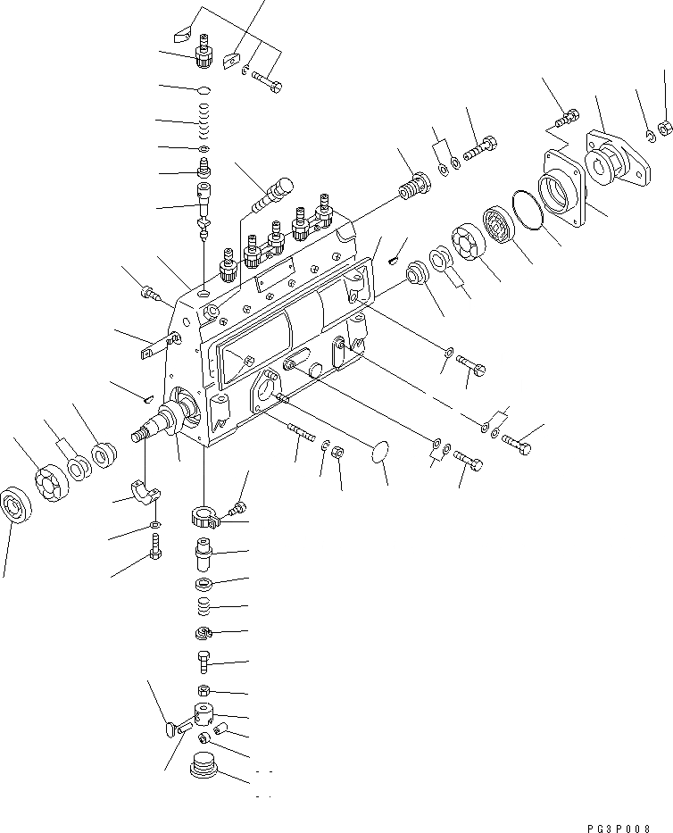 Схема запчастей Komatsu S6D105-B-1A - ТОПЛ. НАСОС (НАСОС) ТОПЛИВН. СИСТЕМА
