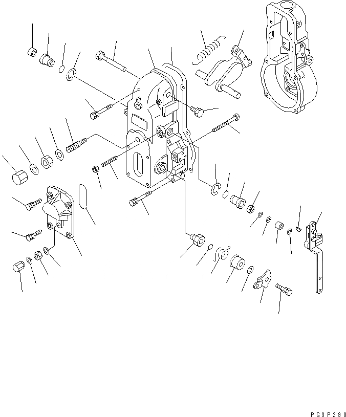 Схема запчастей Komatsu S6D105-1Z - ТОПЛ. НАСОС (РЕГУЛЯТОР) (/) (ДЛЯ SWEDEN) ТОПЛИВН. СИСТЕМА