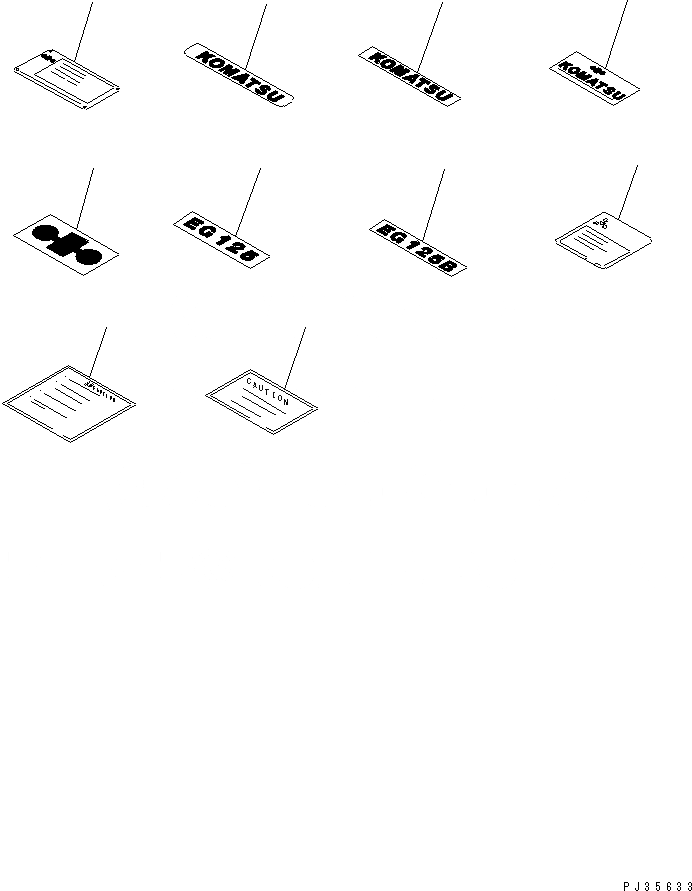 Схема запчастей Komatsu S6D105-1LL - МАРКИРОВКА ИНСТРУМЕНТ¤ МАРКИРОВКА И ДВИГАТЕЛЬ КОМПЛЕКТ