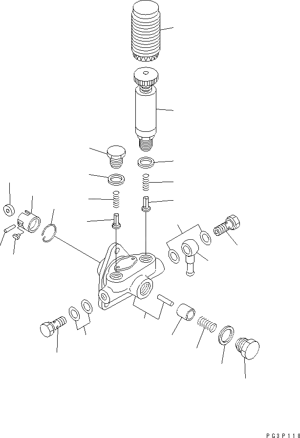 Схема запчастей Komatsu S6D105-1MM-B - ТОПЛ. НАСОС (ПОДКАЧИВАЮЩ. НАСОС)(№87-8) ТОПЛИВН. СИСТЕМА