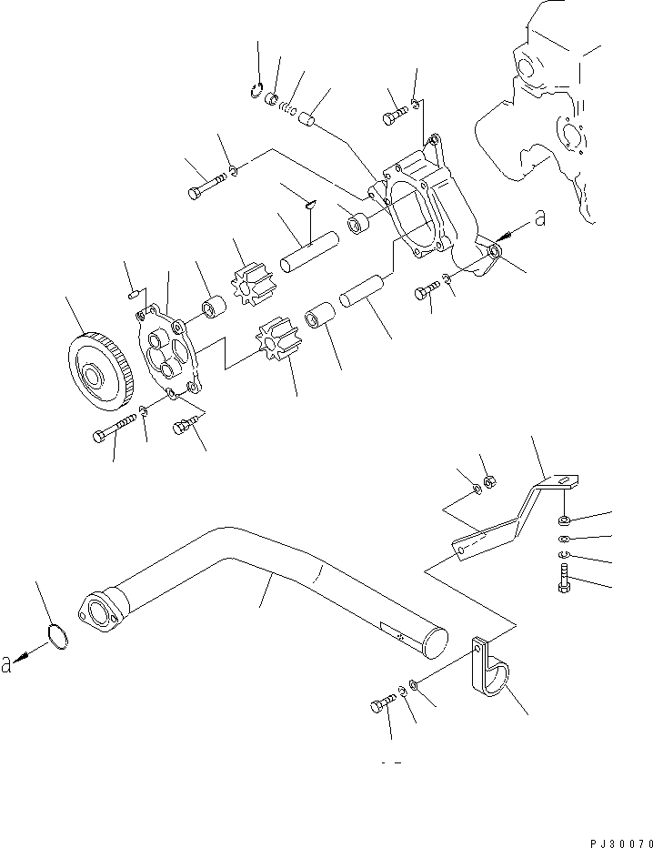Схема запчастей Komatsu S6D105-1EE - - -
