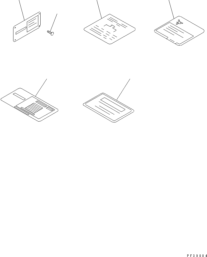 Схема запчастей Komatsu S6D108-1C-6 - ТАБЛИЧКИ (АНГЛ.)(№-) ДВИГАТЕЛЬ