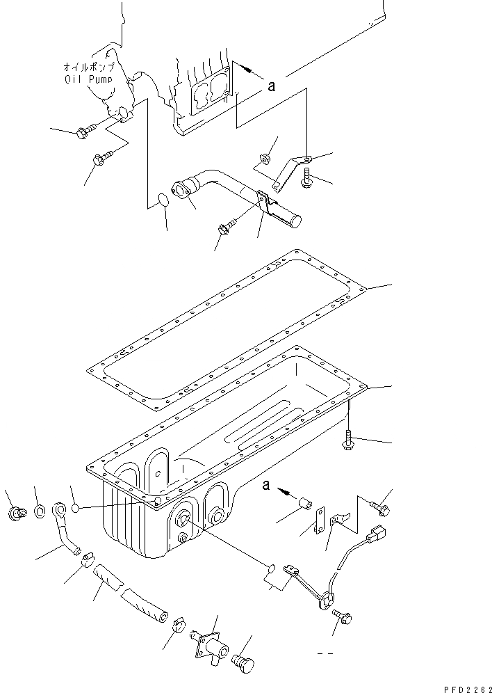 Схема запчастей Komatsu S6D108-1G-6 - МАСЛЯНЫЙ ПОДДОН И ВСАСЫВАЮЩИЙ ПАТРУБОК (МОРОЗОУСТОЙЧИВ. СПЕЦИФИКАЦИЯ.)(№-) ДВИГАТЕЛЬ