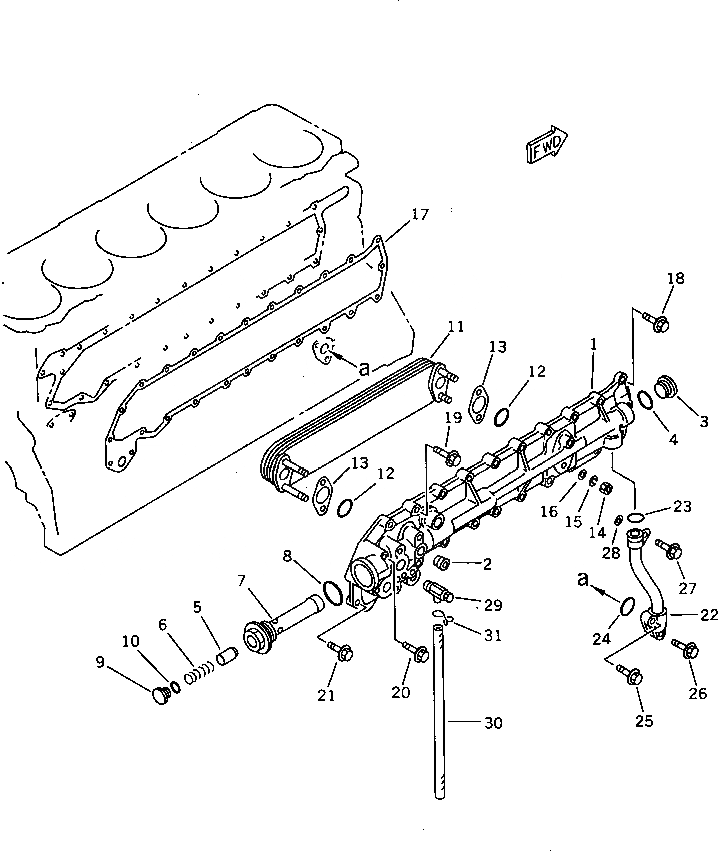 Схема запчастей Komatsu S6D108-1B - - -