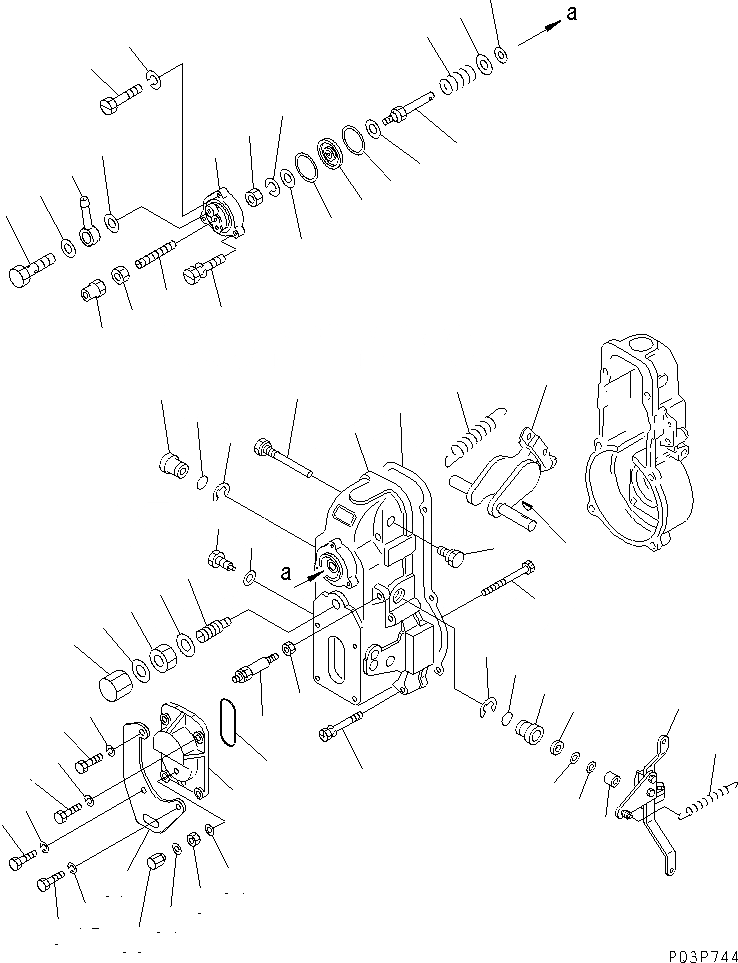 Схема запчастей Komatsu S6D108-1B - - -