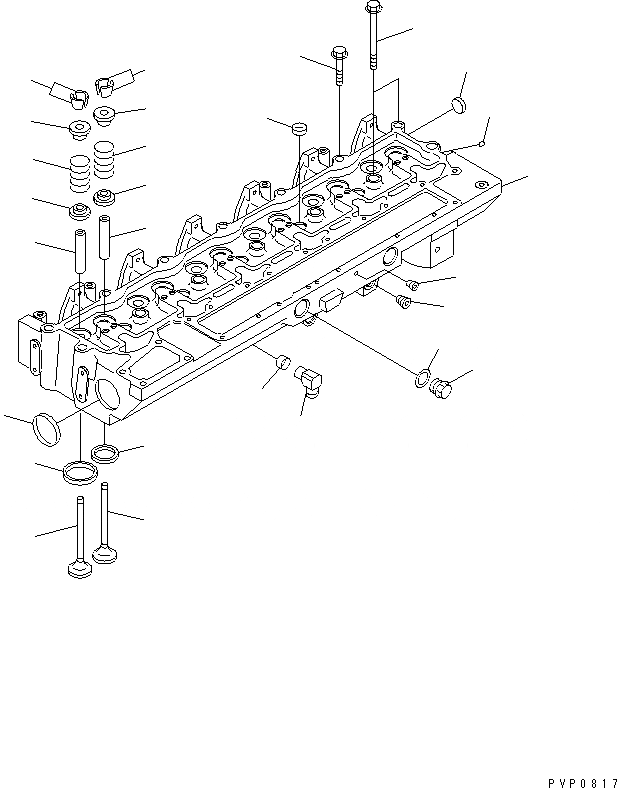 Схема запчастей Komatsu S6D114E-1-GD - ГОЛОВКА ЦИЛИНДРОВ(№99-) ДВИГАТЕЛЬ