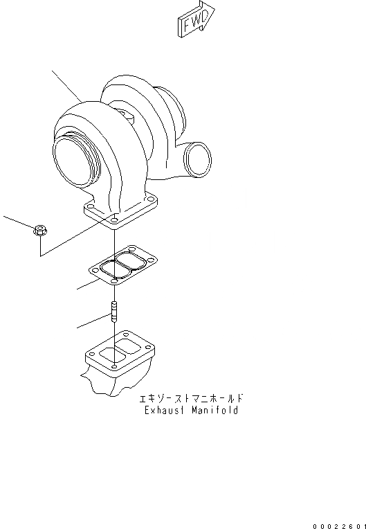 Схема запчастей Komatsu S6D114E-1-KB - КРЕПЛЕНИЕ ТУРБОНАГНЕТАТЕЛЯ ДВИГАТЕЛЬ