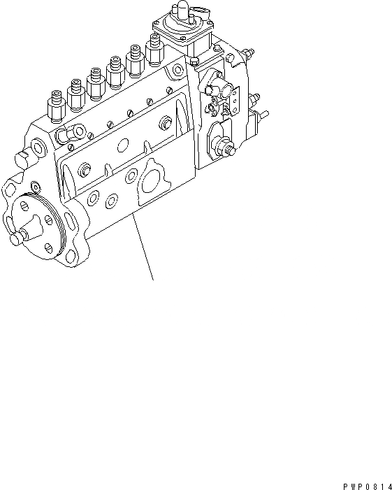 Схема запчастей Komatsu S6D114E-1A - ТОПЛ. НАСОС(№7779-) ДВИГАТЕЛЬ