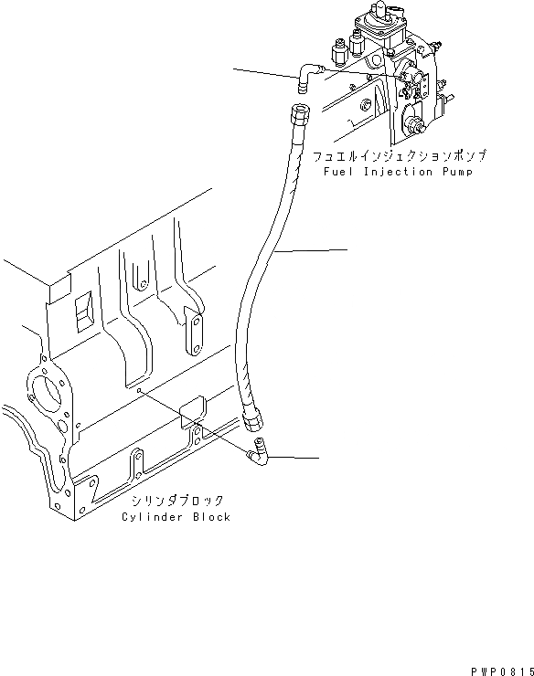 Схема запчастей Komatsu S6D114E-1A - ТОПЛ. НАСОС МАСЛОПРОВОДЯЩАЯ ЛИНИЯ(№7779-) ДВИГАТЕЛЬ