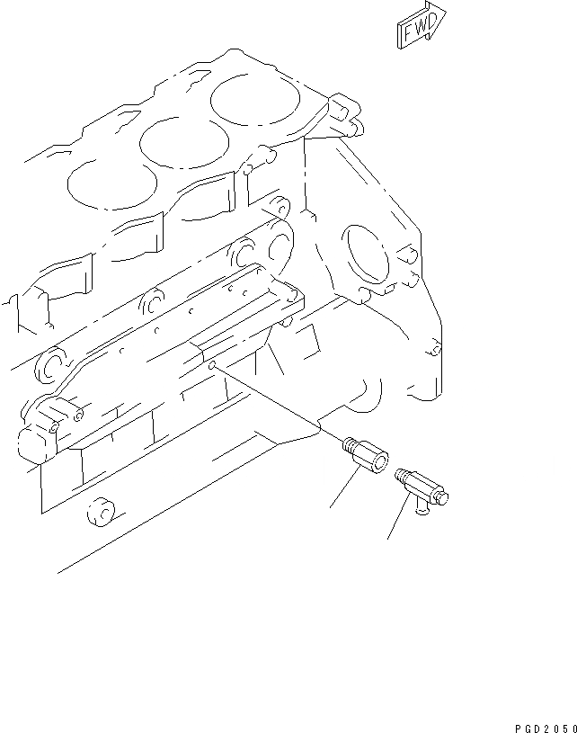 Схема запчастей Komatsu S6D125E-2F-6 - ВОДООТВОДН. КЛАПАН (МОРОЗОУСТОЙЧИВ. СПЕЦИФИКАЦИЯ)(№9-) ДВИГАТЕЛЬ