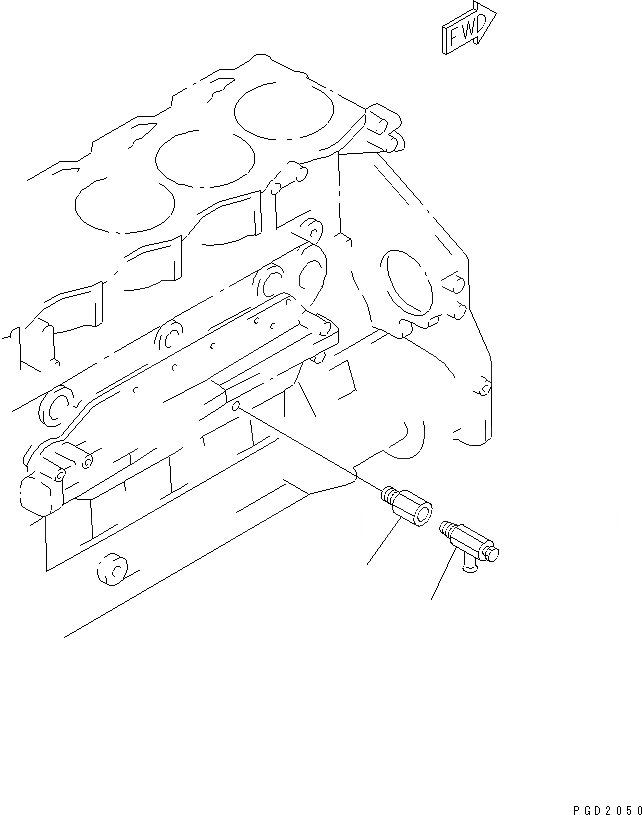 Схема запчастей Komatsu S6D125E-2F-56 - ВОДООТВОДН. КЛАПАН (МОРОЗОУСТОЙЧИВ. СПЕЦИФИКАЦИЯ)(№9-) ДВИГАТЕЛЬ