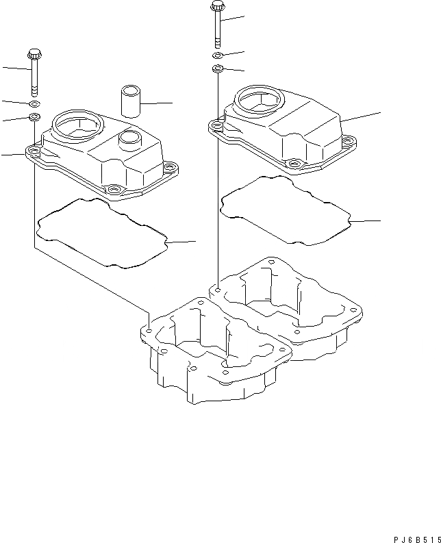 Схема запчастей Komatsu S6D125E-2J-6 - КРЫШКА ГОЛОВКИ(№778-89) ДВИГАТЕЛЬ