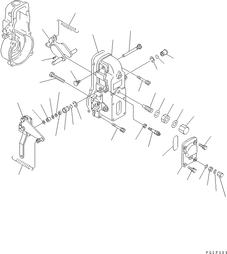 Схема запчастей Komatsu S6D125-1M-FA - ТОПЛ. НАСОС (РЕГУЛЯТОР) (/) (ВНУТР. ЧАСТИ) (LOG ПОГРУЗ.) (SD-M)(№7-) ДВИГАТЕЛЬ