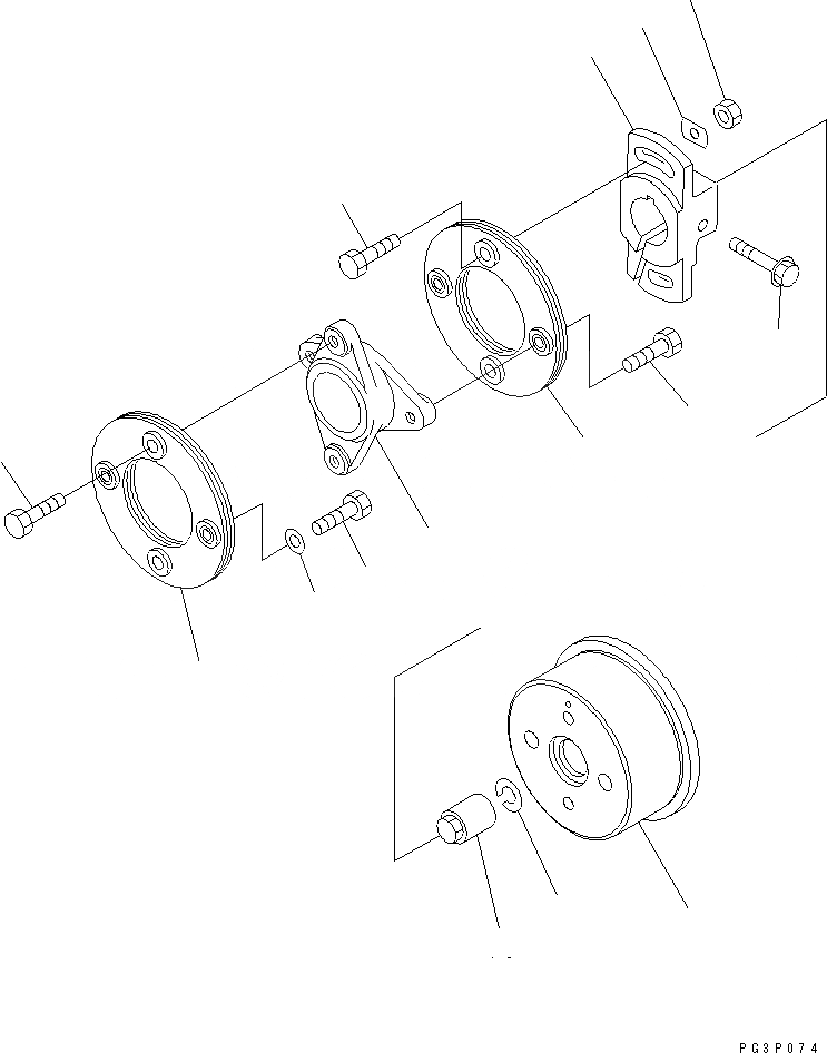 Схема запчастей Komatsu S6D125-1E-FA - ТОПЛ. НАСОС (СОЕДИНЕНИЕ) (ВНУТР. ЧАСТИ)(№-9) ДВИГАТЕЛЬ