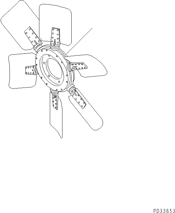 Схема запчастей Komatsu S6D125E-2E - ВЕНТИЛЯТОР ОХЛАЖДЕНИЯ (МОРОЗОУСТОЙЧИВ. СПЕЦИФИКАЦИЯ)(№8-878) ДВИГАТЕЛЬ