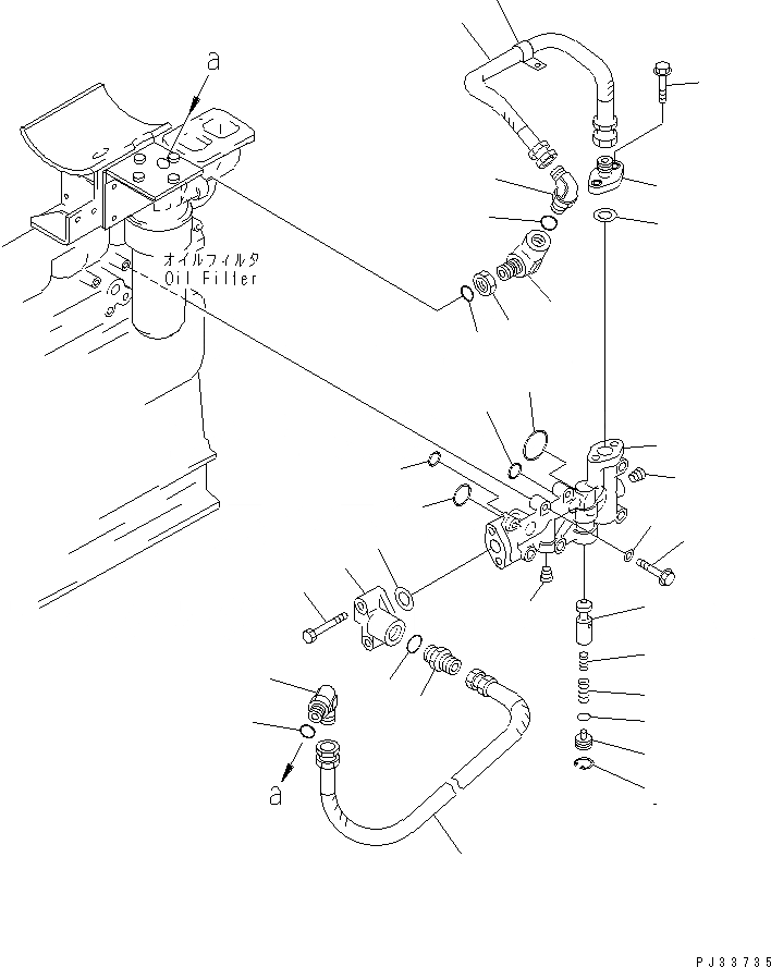 Схема запчастей Komatsu S6D125-1FF - СИСТЕМА СМАЗКИ МАСЛОПРОВОДЯЩАЯ ЛИНИЯ СИСТЕМА СМАЗКИ МАСЛ. СИСТЕМА