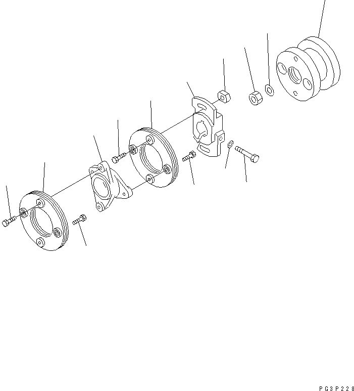 Схема запчастей Komatsu S6D125-1R - ТОПЛ. НАСОС (СОЕДИНЕНИЕ) (NNNER ЧАСТИ)(№9-) ТОПЛИВН. СИСТЕМА